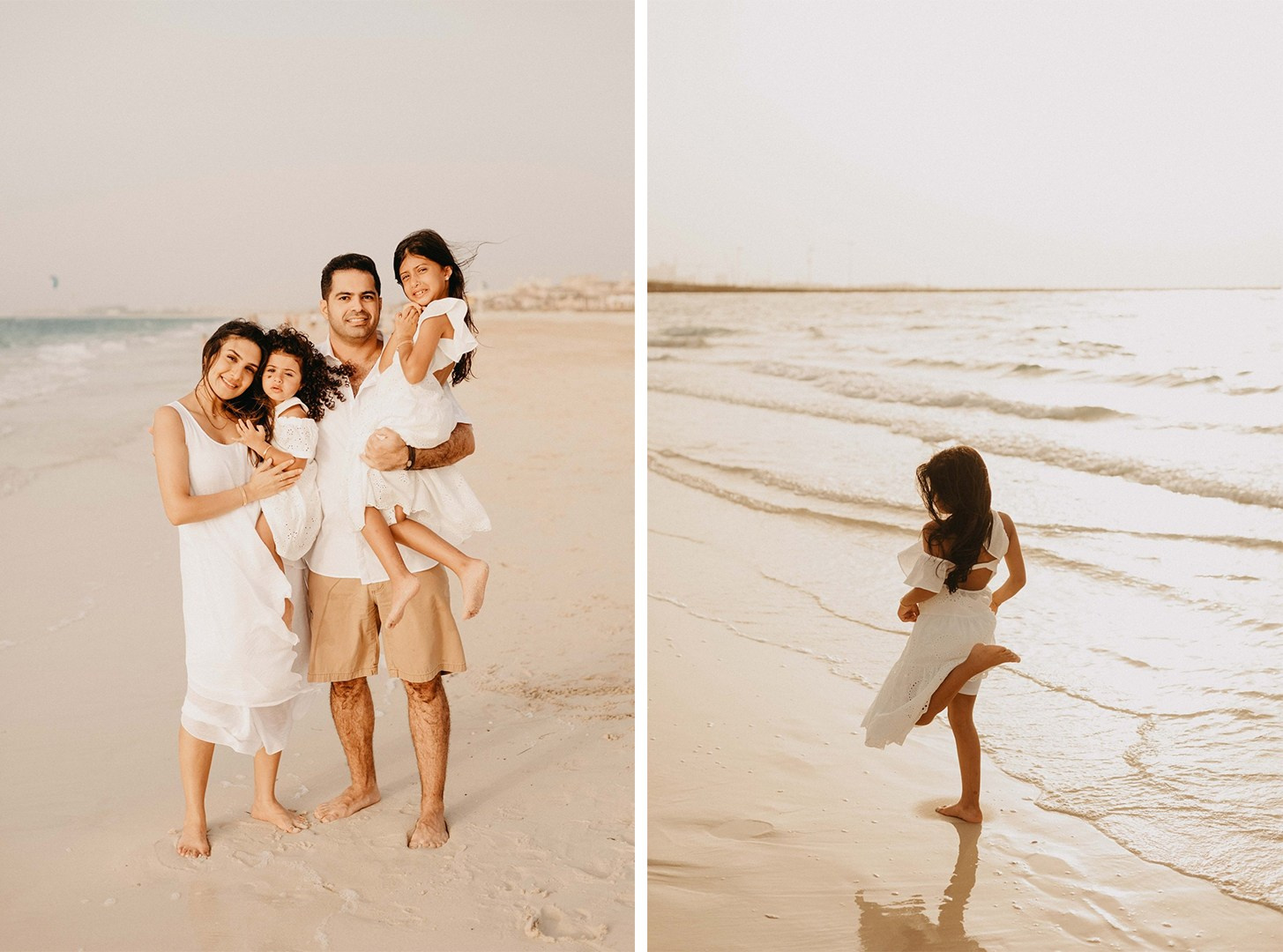 фотограф в Абу Даби, семейная фотосессия на пляже