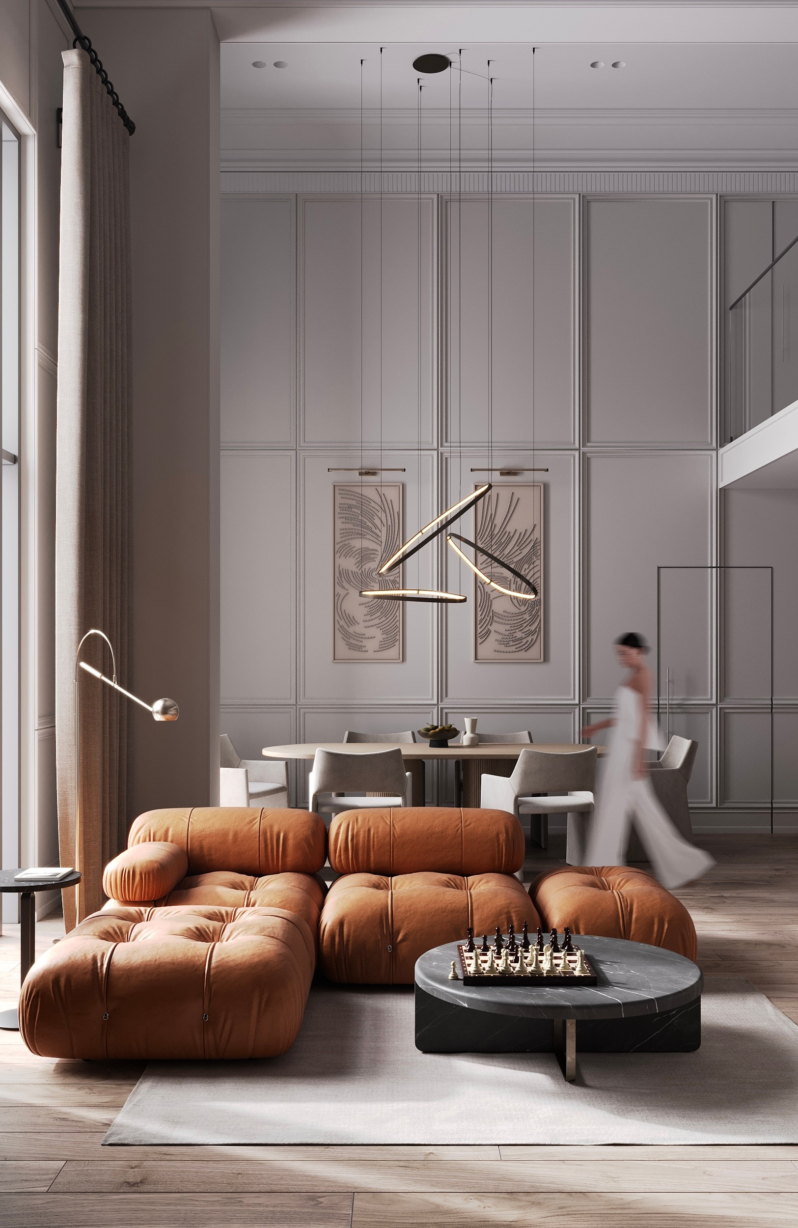 Apartment in Imperial Club, Saint Petersburg. Cg artist Shchapov Dmitry