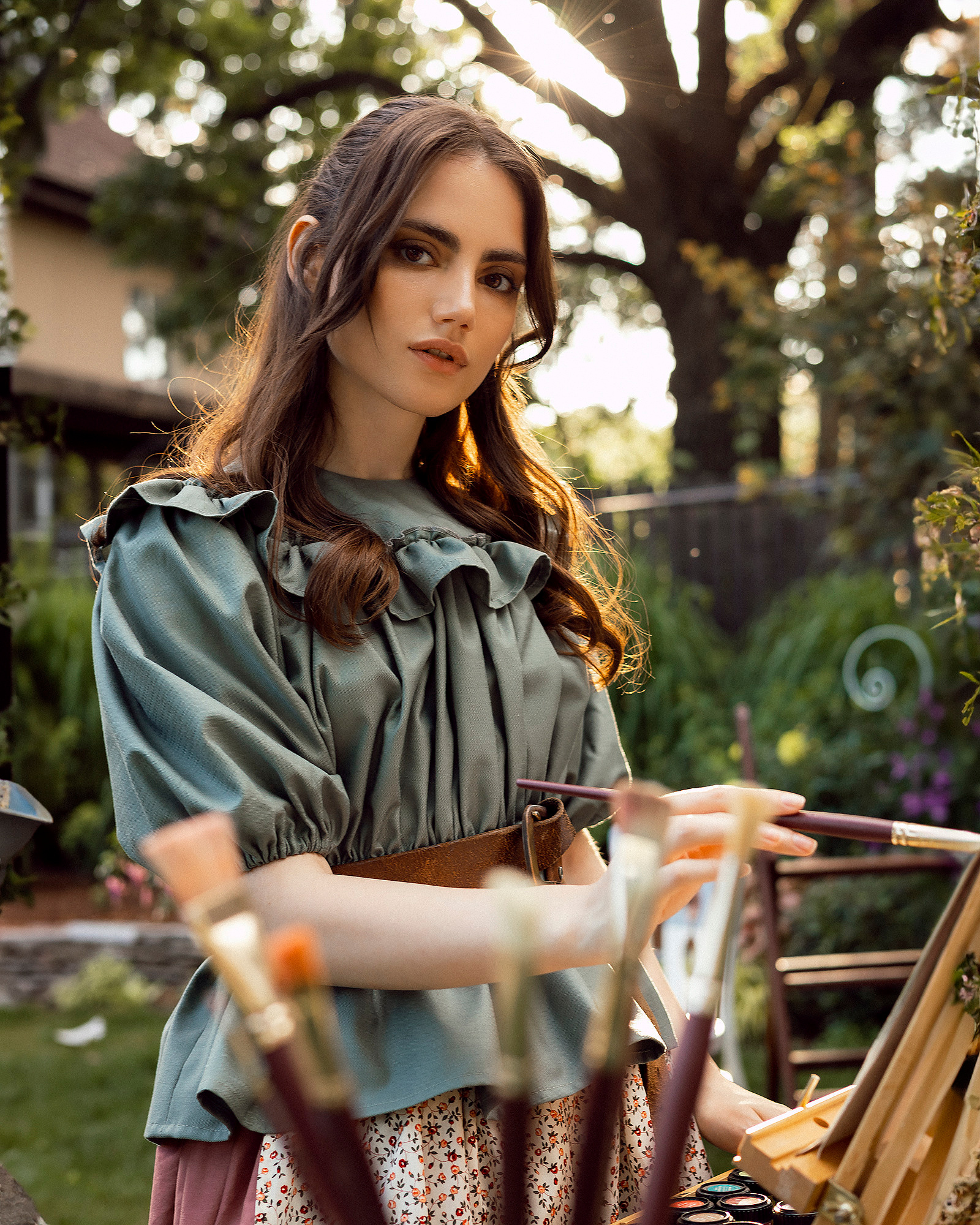 Аристократки в саду. Женский и семейный фотограф в Москве Виктория