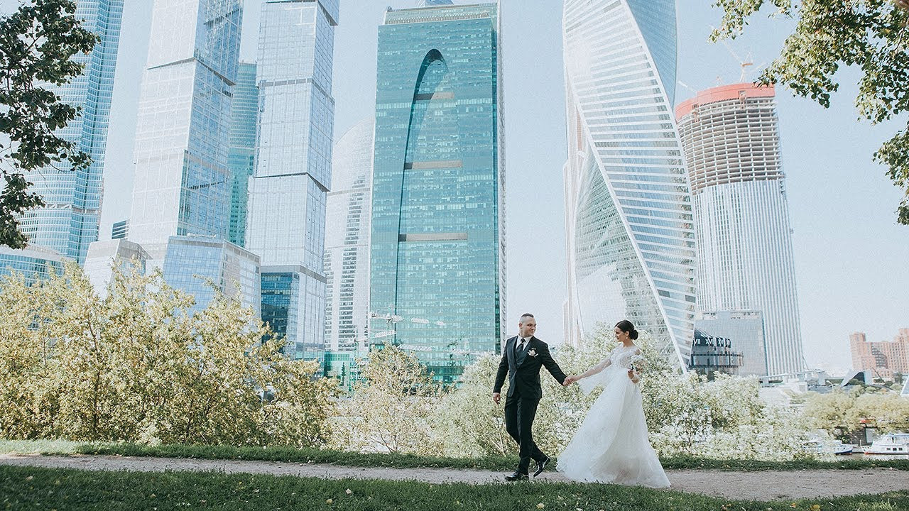 Фотосессия на свадьбу Москва-Сити. Свадебное фото и видео Москва Кристина Музыка