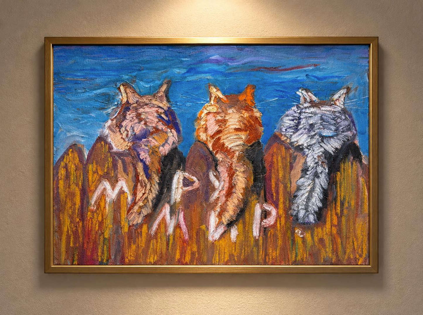 Коту под хвост (163). Пастель/холст.