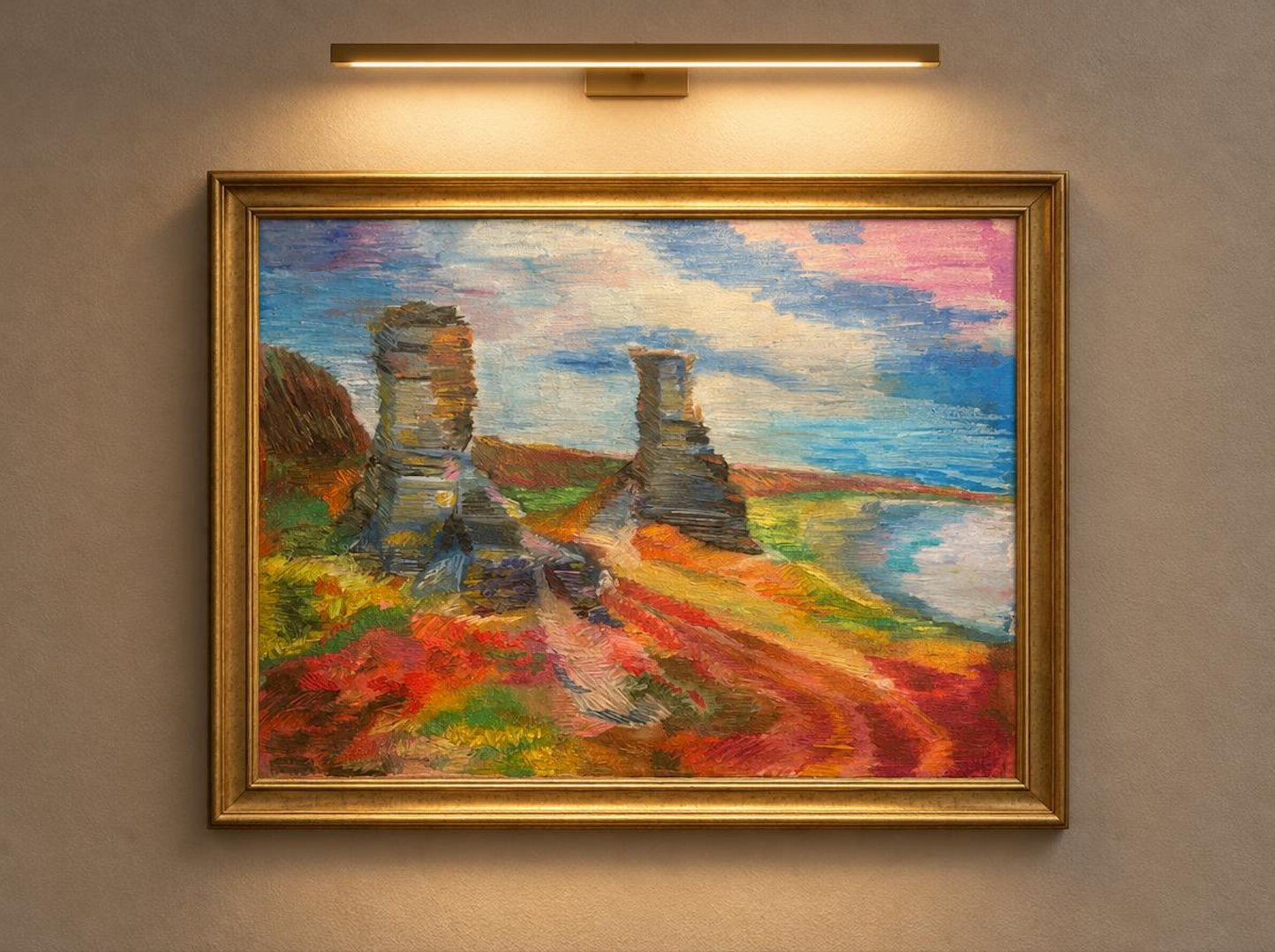 Два Брата (118). Пастель/холст.