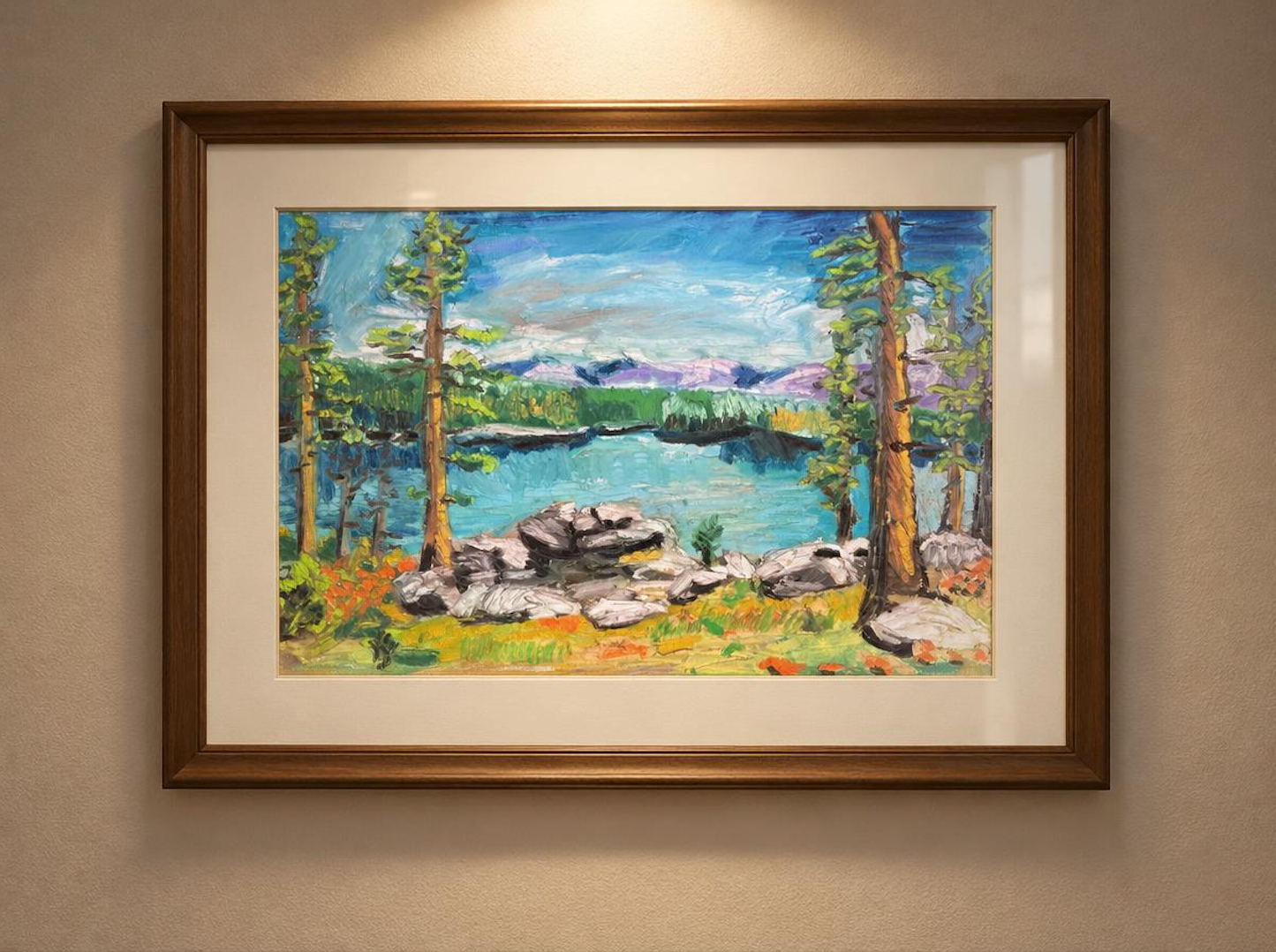 Пейзаж (178). Пастель/холст.