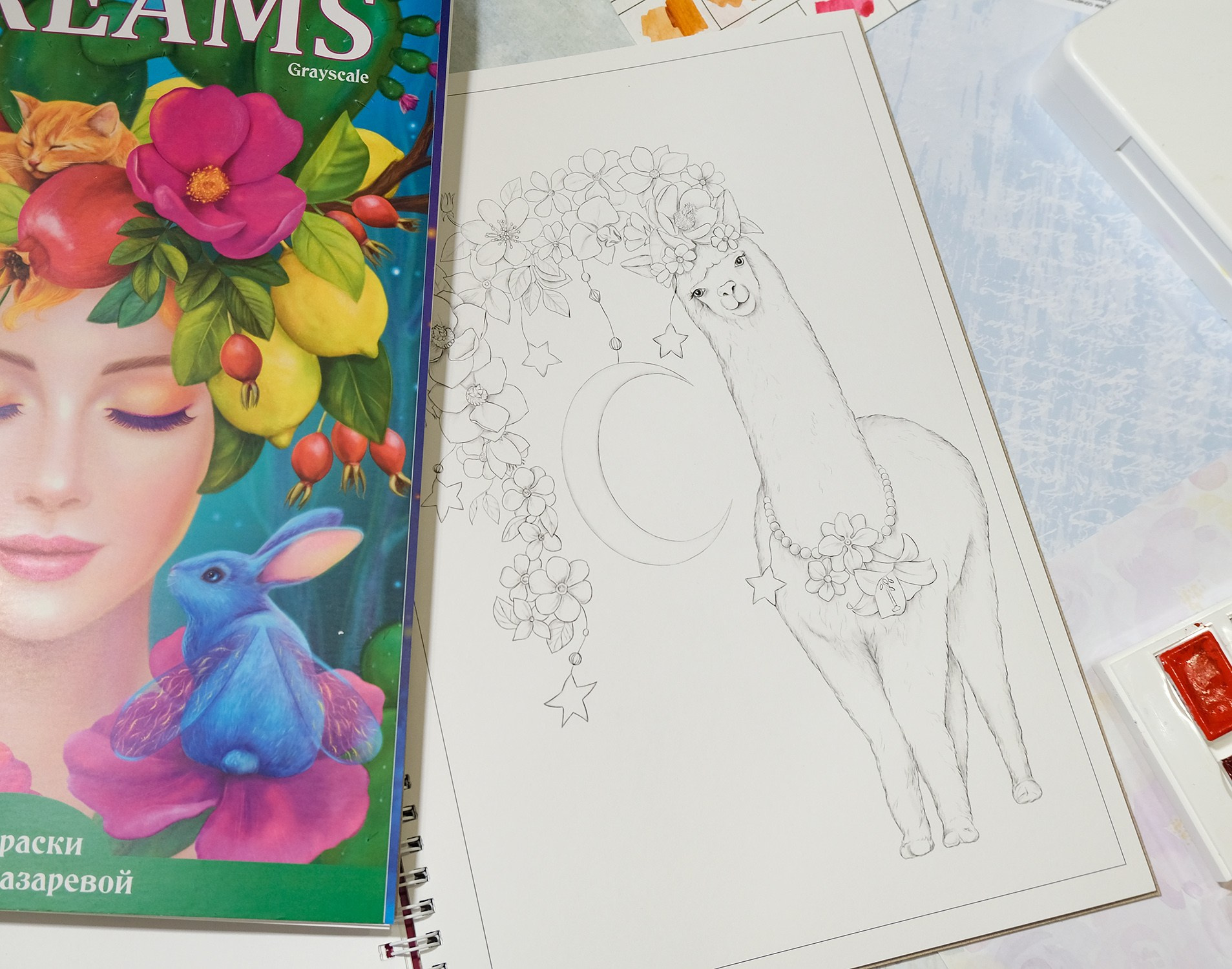 Dreams Авторская раскраска Алёны Лазаревой. Раскраски Алёны Лазаревой