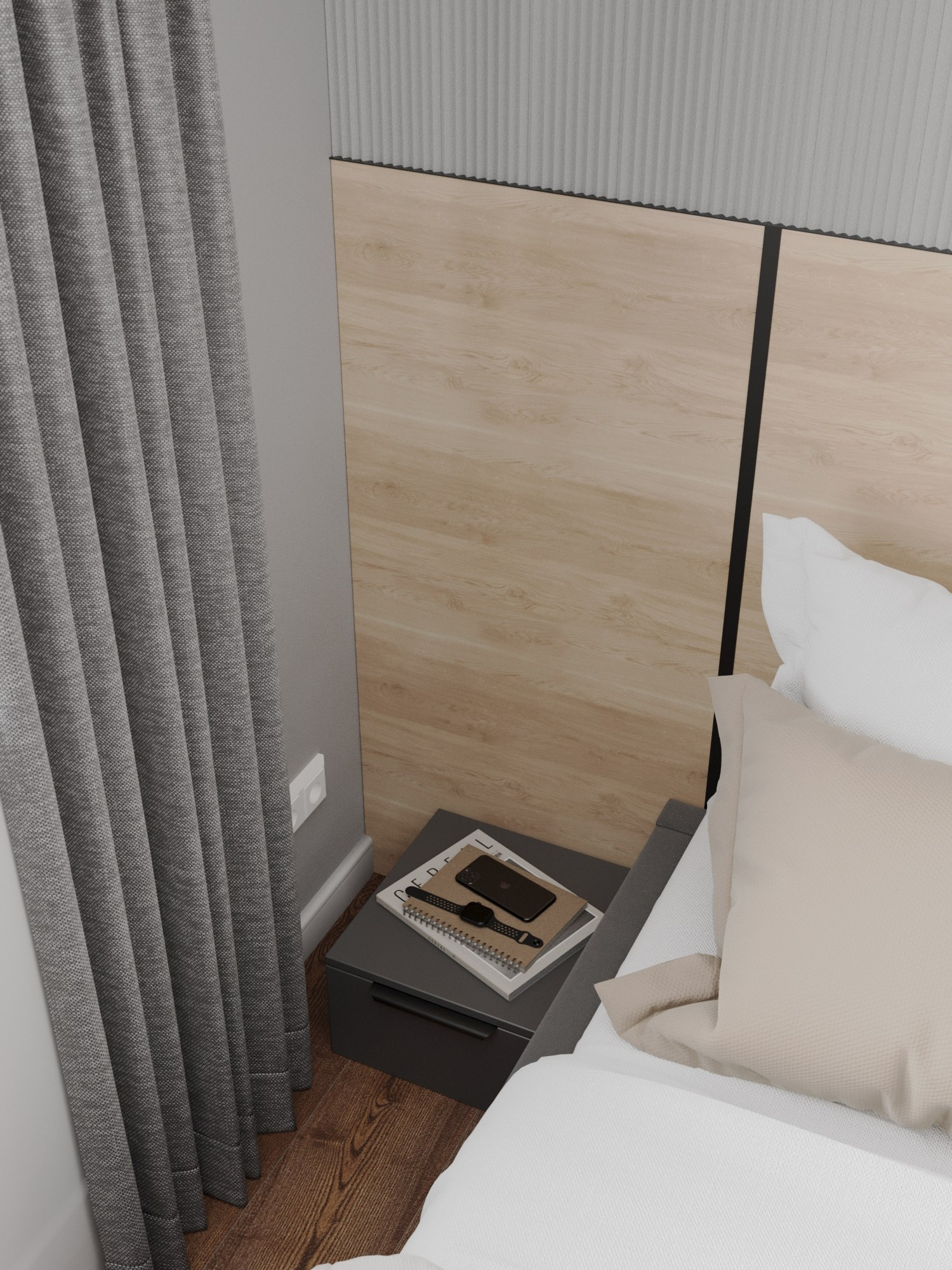 Проект квартиры в Хрустальном парке. 3D-дизайнер Кристина Пуляевская