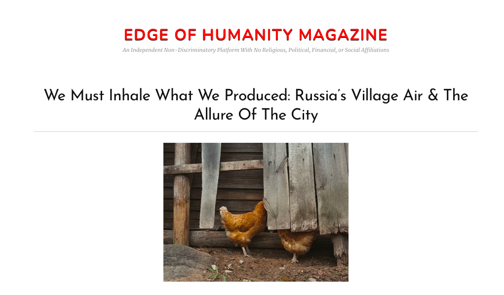 Press — edge of humanity