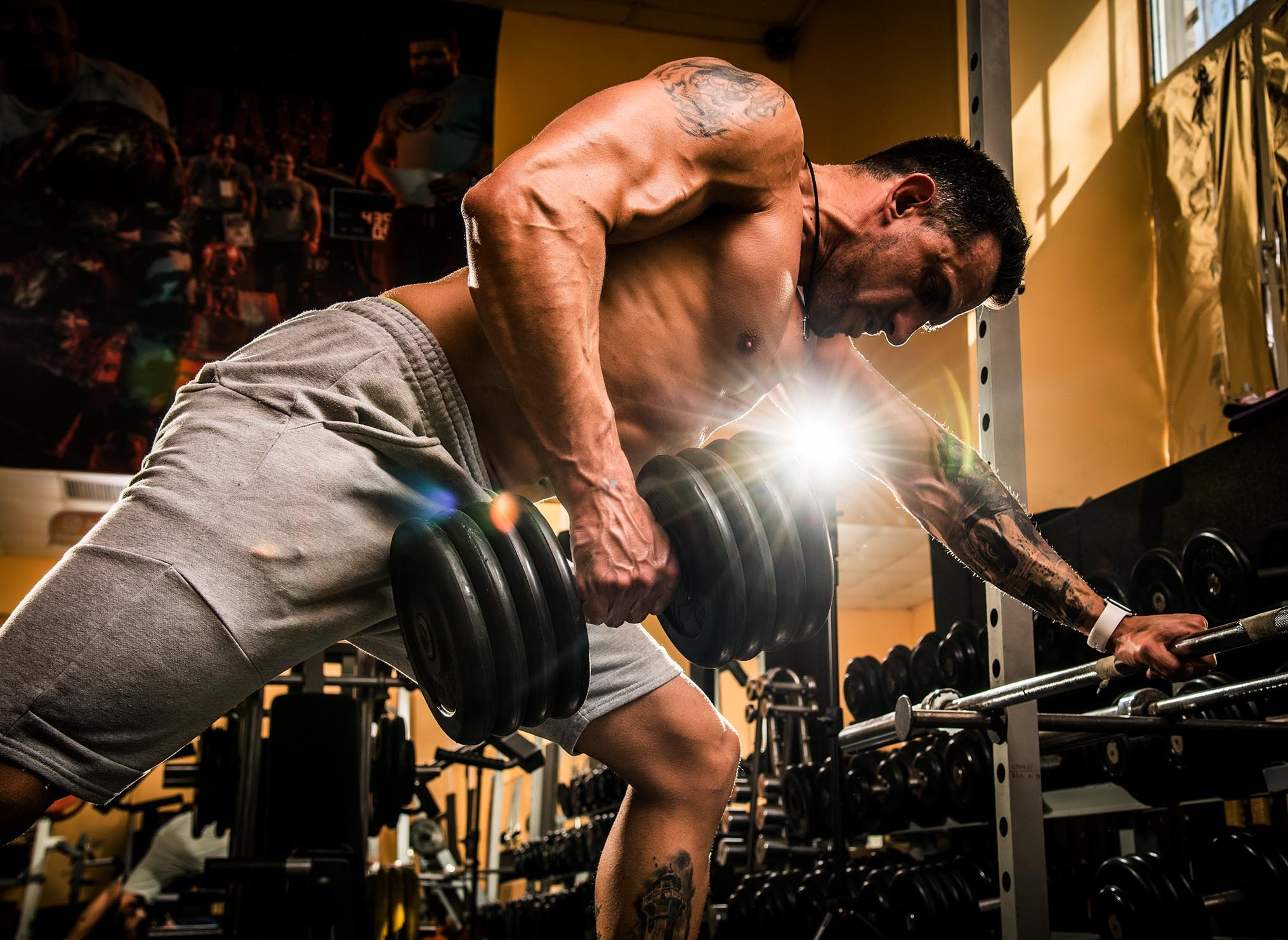 Фотосессия в тренажёрном зале 