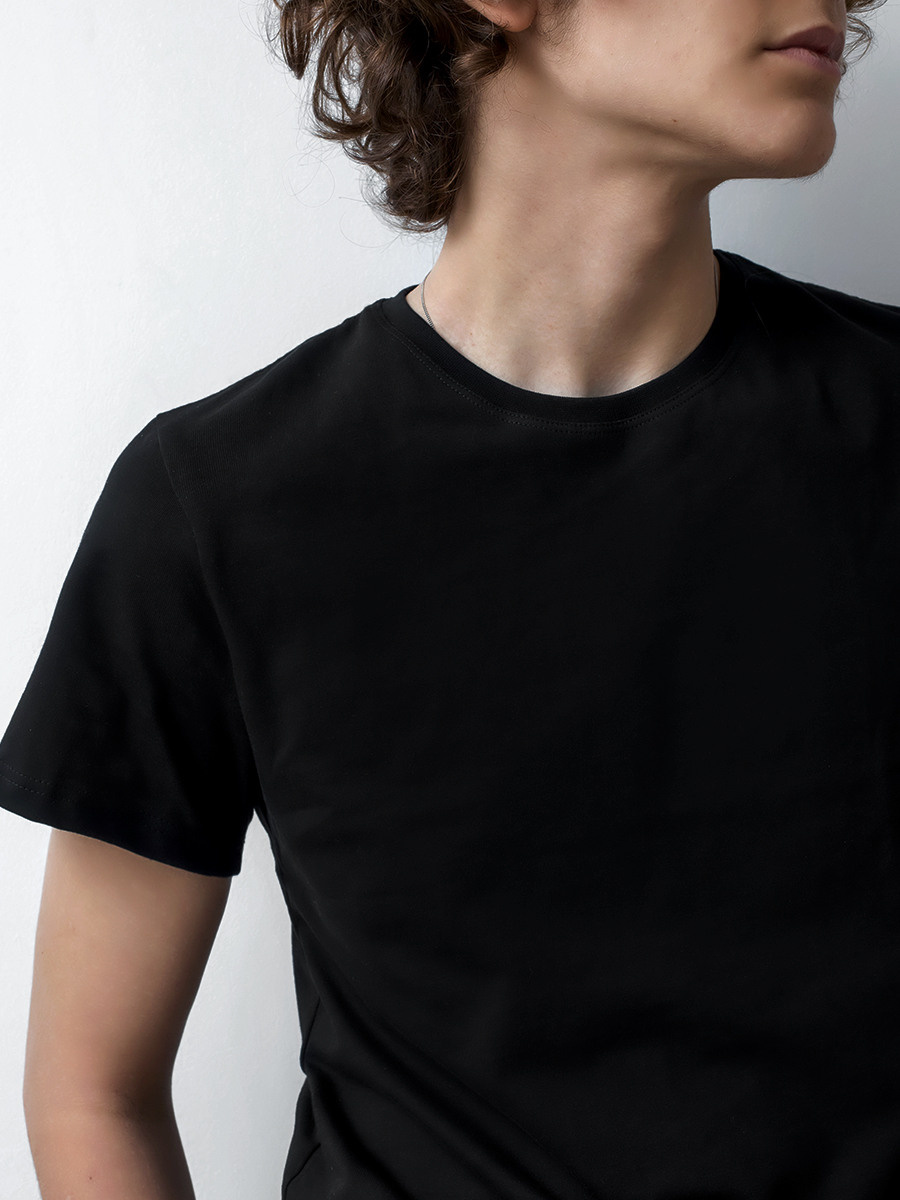 Черные футболки для печати фото, изображений или лого от Студии печати "ЧЁ" - 1