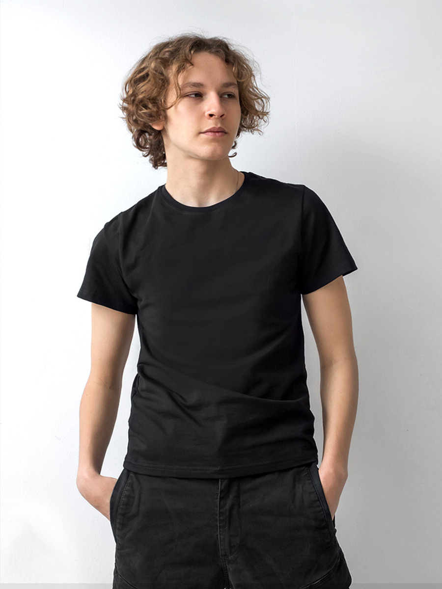 Черные футболки для печати фото, изображений или лого от Студии печати "ЧЁ" - 2