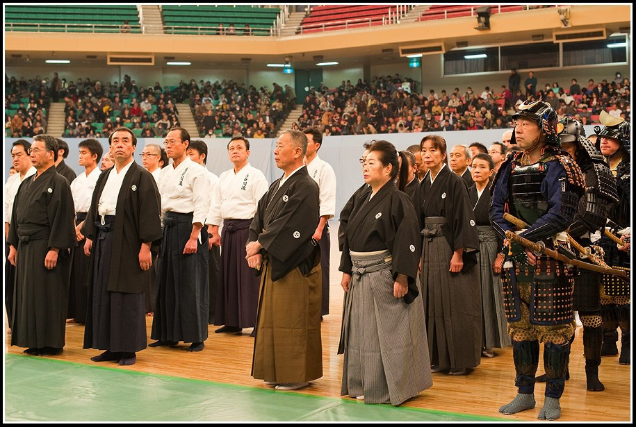 Показательные выступления школы Muso Jikiden Eishin Ryu в Будокане, февраль 2011